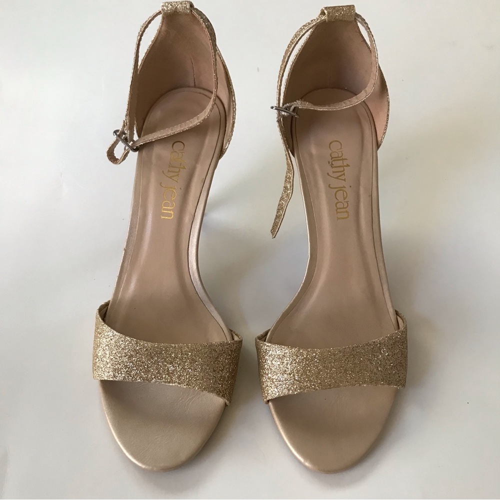 Cathy jean open toe heels, Size 7